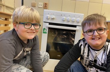 Pracovní výchova a oslava ve 4.B