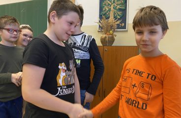 Pracovní výchova a oslava ve 4.B