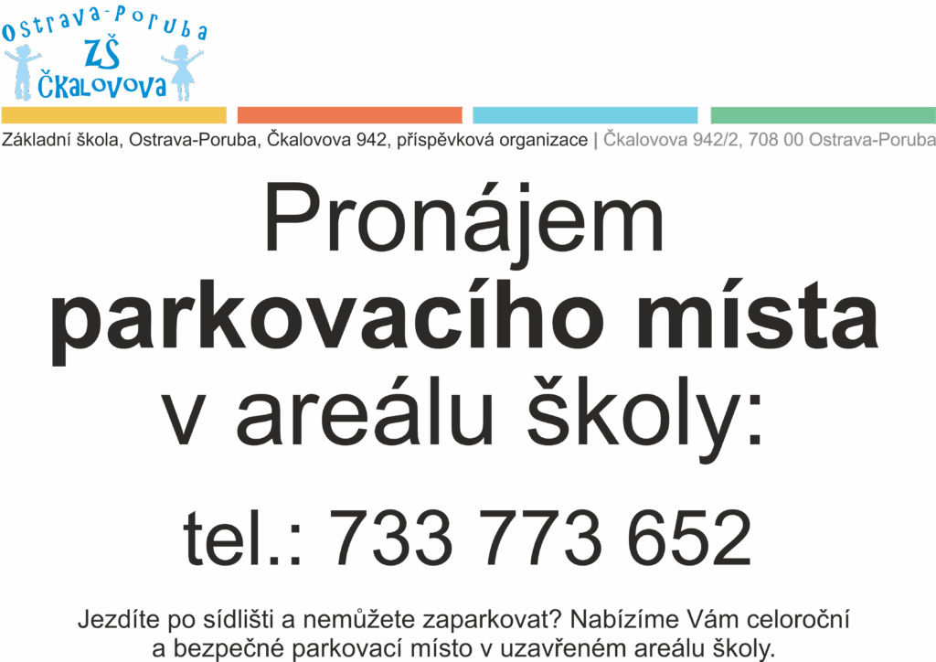 Pronájem parkovacího místa