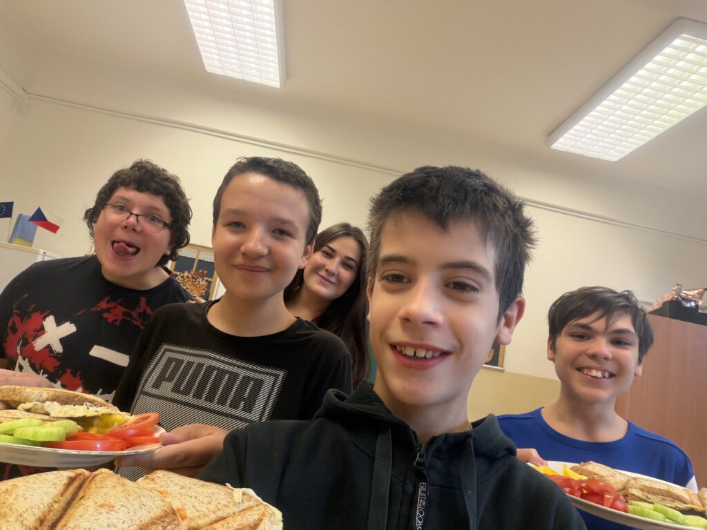 Společná snídaně v 9.B